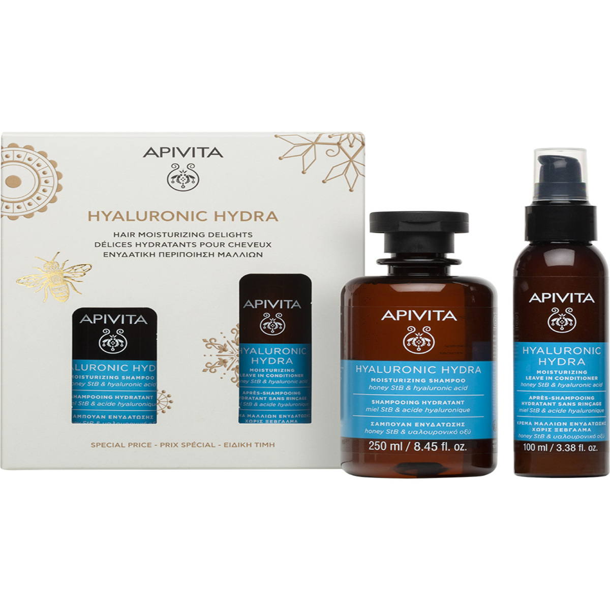 producto-Pack "Shampoo Hidratante 250Ml  + Leave-In Hidratante Sin Enjuague 100Ml "